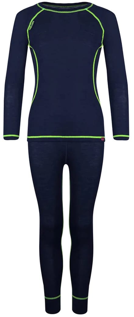 Trollkids Merino Lange Mouwen Basislaagset Blauw 128 cm Kinderen