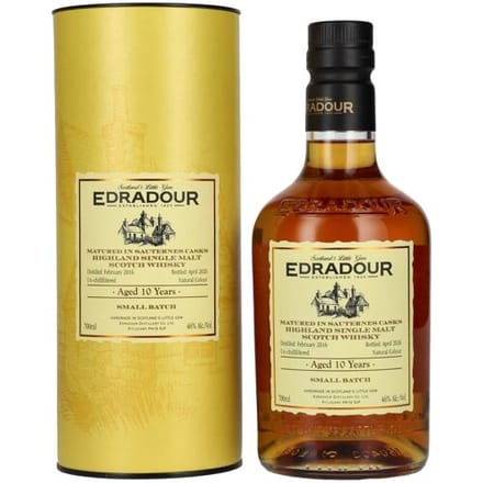 Edradour Whisky Edradour 10 Years Old Sauternes Casks Small Batch 2016 46% Vol. 0,7l in geschenkverpakking
