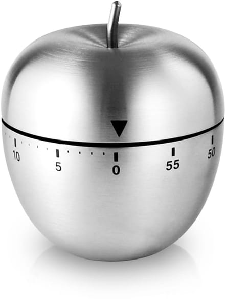 Keukentimer - 60 Minuten - Appelvormig - Zonder Batterij