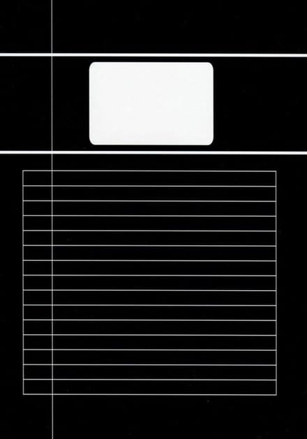 Benza - Basic Schriften Lijn A4 - Zwart - 5 stuks