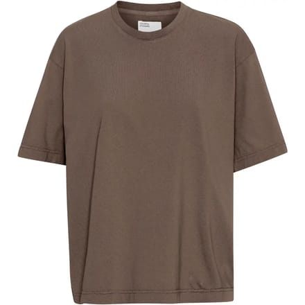 Dames-T-shirt Colorful Standard Organic oversized cedar brown
