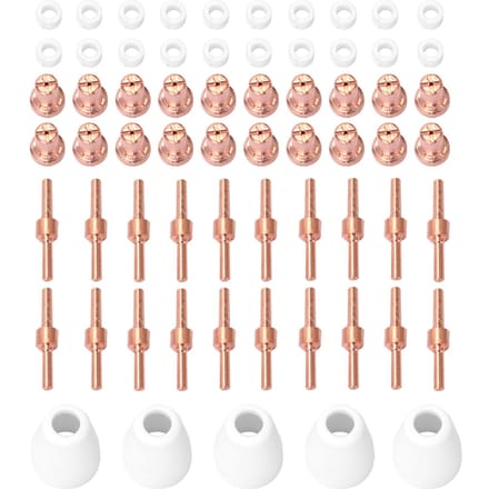 PT31 Plasma Torch Tips Elektrode Nozzle 65PCS Plasma Snijmachine Reserveonderdelen Torch 40A Snijden veelkleurig