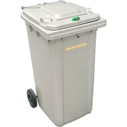 Container voor vertrouwelijke documenten GMT, 240 l, zilver