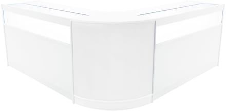 Iris led-winkeltoonbankset - wit - 2xb1500+cm60 - met led-verlichting