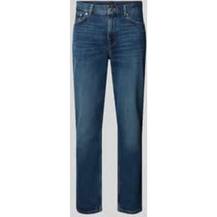Straight fit jeans van katoenmix, model 'DENTON'