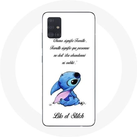 Coque - Maniacase - Samsung Galaxy A51 - Lilo et Stitch - Souple - Blanc blanc