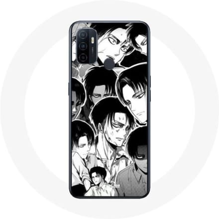 Oppo A53 Case-aanval op Titan Manga Levi Ackerman
