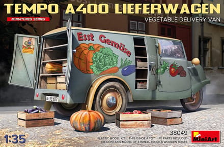 MiniArt Modelbouwpakket Militaire voertuigen - 38049 Temp A400 Lieferwagen - Vegetable Delivery Van Plastic - 1:35 - Modelbouw