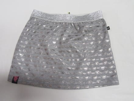 rumbl , rokje , grijst , glitter ogen all over ,  104/110 -  4 / 5 jaar