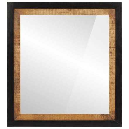vidaXL - Badkamerspiegel - 55x1x60 - cm - glas - en - massief - mangohout