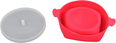 Magnetron Popcornkom - Snack Kom - Snel Snacks Maken - Opvouwbaar en Hittebestendig - 26 cm - Rood