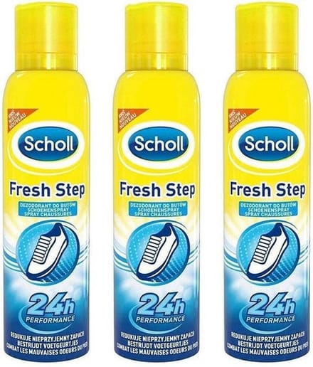 Scholl Fresh Step Schoenenspray 3x150ml