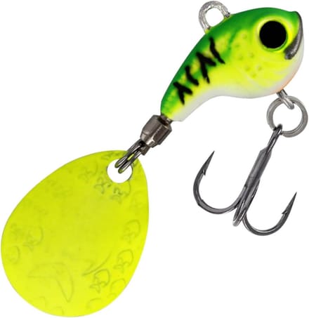 Spin Tail Jig - Wolfraam Kunstaas - Vissen Op Roofvis - Compact Ontwerp - 18 cm 9 g - Chartreuse Ice