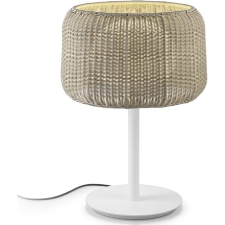 Bover Fora M - buiten tafellamp, wit-beige