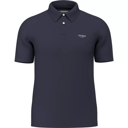Guess Essential Korte Mouw Poloshirt Blauw L Man