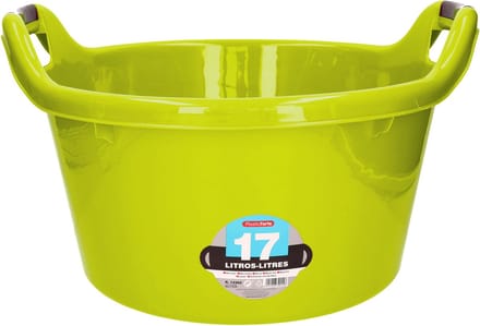 Plastic Forte Afwasbak - 17L - groen - 42 x 40 x 27 cm - met handvatten - teiltje