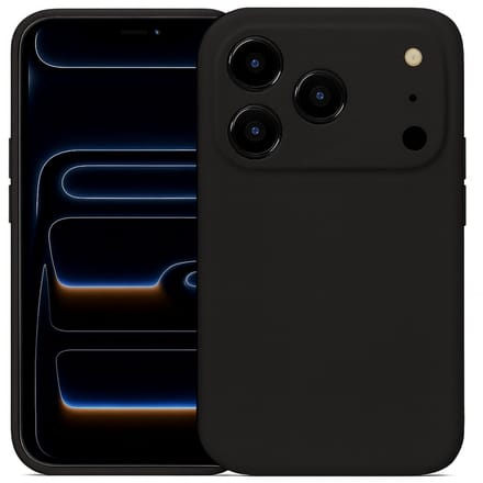 Hoesje geschikt voor iPhone 17 Pro Max - Mat Back Case Zwart