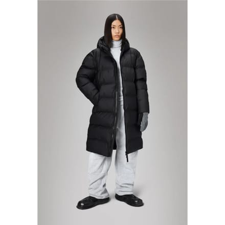 Rains Alta Longer Puffer Jas Black M