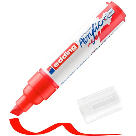 edding 5000 Acrylic "Acrylmarker - Wide" - Verkeersrood