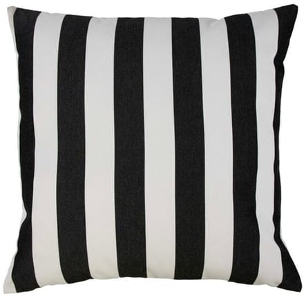 2Lif Lef grote streep buitenkussen donkergrijs 60x60cm