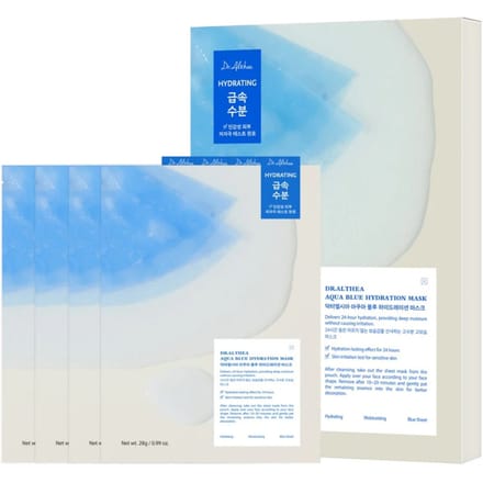 Docteur. Masque d'hydratation Althea Bleu Aqua 28g x 4 pièces BOUTIQUE AUTHENTIQUE white