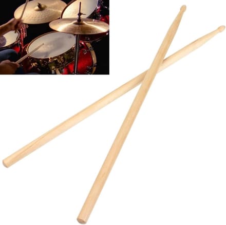 Maple Drumsticks 5A - Houten Drumstokken voor Studenten en Volwassenen, Ideaal voor Drummers