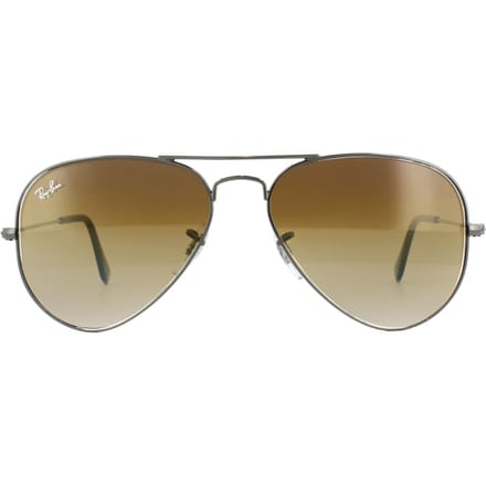Ray-Ban Zonnebril Aviator 3025 004/51 Gunmetal Bruin 55