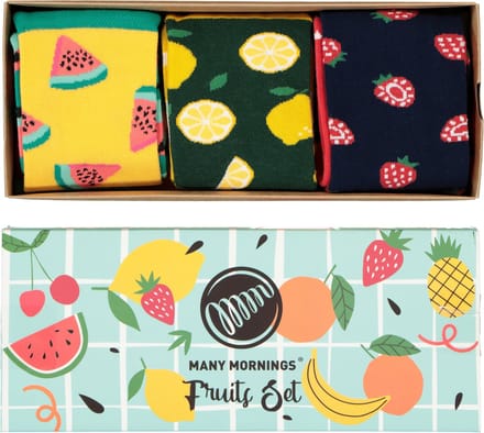 Many Mornings gift set (3-pack) - Fruits Set - Unisex - Maat: 35 - 38