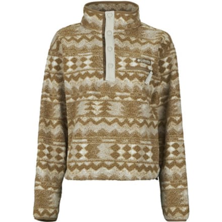 Columbia  Fleece Jack HELVETIA II PRINTED CROPPED HALF SNAP FLEECE