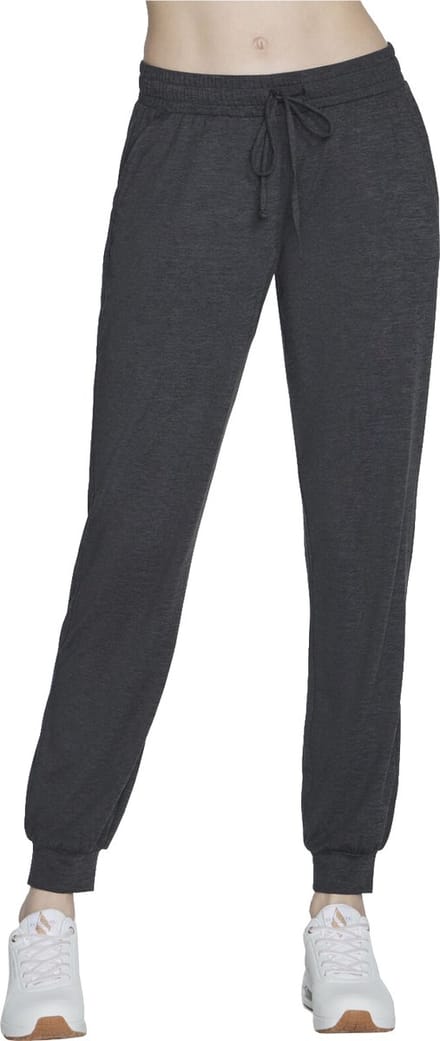 Skechers Go Dri Swift Jogger Pant PT96-BKCC, Vrouwen, Grijs, Broek, maat: L