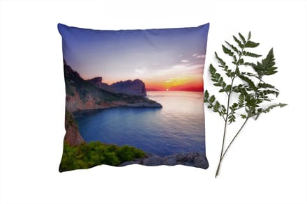 Sierkussens - Kussentjes Woonkamer - 60x60 cm - Zee - Rots - Berg - Natuur