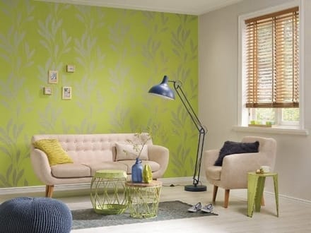 Groen vlies behang as creation 30236-5