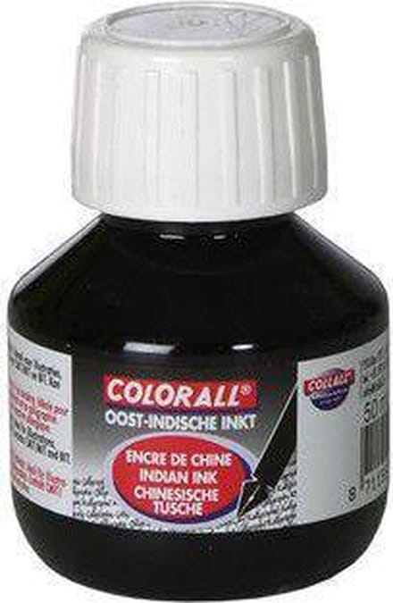 Collall Colorall Oostindische inkt zwart 50ml