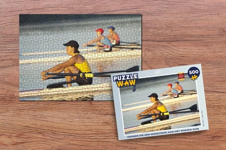 Puzzel Mensen die een wedstrijd aan het roeien zijn - Legpuzzel - Puzzel 500 stukjes