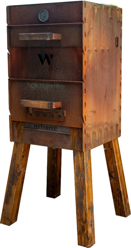 Welvaere Utenovn Pizza oven - Complete set - Houtgestookt - Cortenstaal