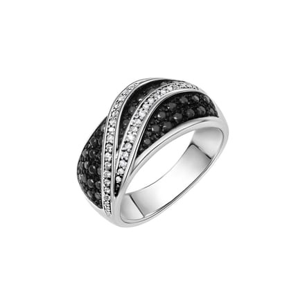 Celesta Silber Ring 925 Silber rhodiniert mit Zirkonia
