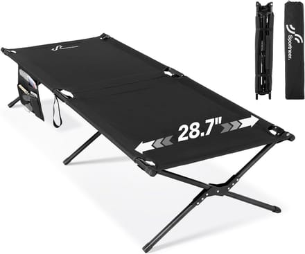 Veldbed - Kampeerbed - Vouwbed 1 Persoons - Logeerbed - Draagbaar