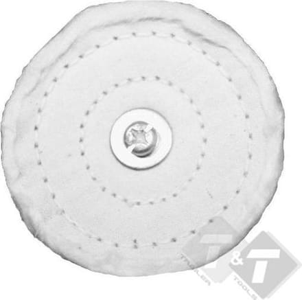 Polijstmop, 75mm diameter, 6mm asdikte
