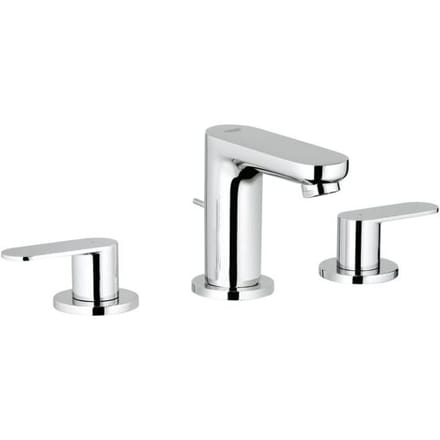 GROHE Eurosmart Cosmopolitan Driegats Wastafelkraan - Lage uitloop - Met trekwaste - Chroom