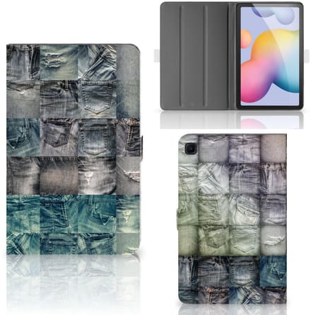 Tablet Hoes met standaard Samsung Galaxy Tab S6 Lite | S6 Lite (2022) Spijkerbroeken