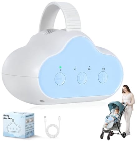Oplaadbare Wiegstoel voor Baby's - Slaapondersteuning met Timer en Aanpasbare Snelheid