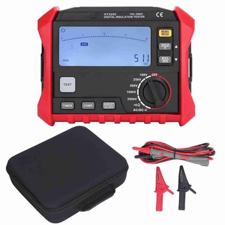 Isolatieweerstand Tester - Megohmmeter Grondmeter - Elektrische Inspectie - Automatische PI DAR - Digitale Backlight