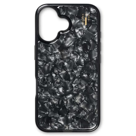 iDeal of Sweden Pearlized Case geschikt voor Apple iPhone 16 - Zwart