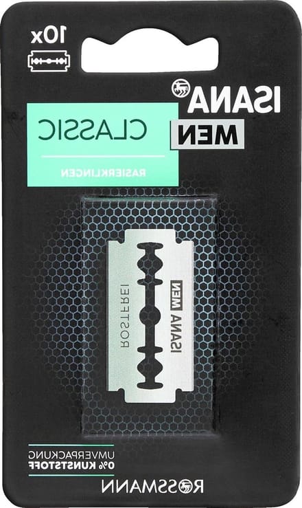 Scheermesjes Heren - Dubbelzijdig Scheermes - Glad Scheren - Dubbele Coating - 10 stuks - Zilver