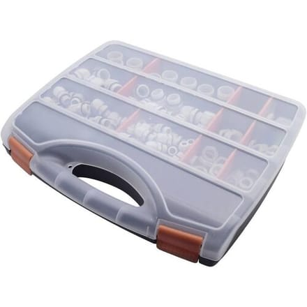 Quadrios 2102CA111 Wartel assortiment Waterdicht PA66 Grijs-wit (RAL 7035) 1 set(s)