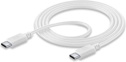 Cellularline - Datakabel, usb-c naar usb-c 5A super fast charging (120cm) , wit