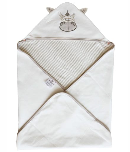 Bianco Blu Baby - Omslagdoek - Katoen - Beige