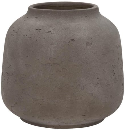 Pottery Pots - Vaas - Jabari L - H 16.0cm x D ⌀17.5cm - Mocha Washed