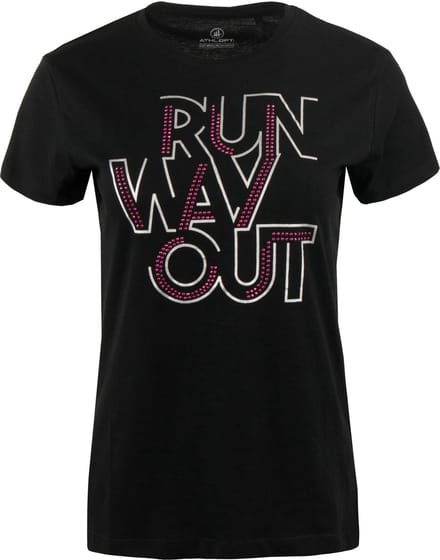 Dames-T-shirt Athl. Dpt Vera Zwart - S