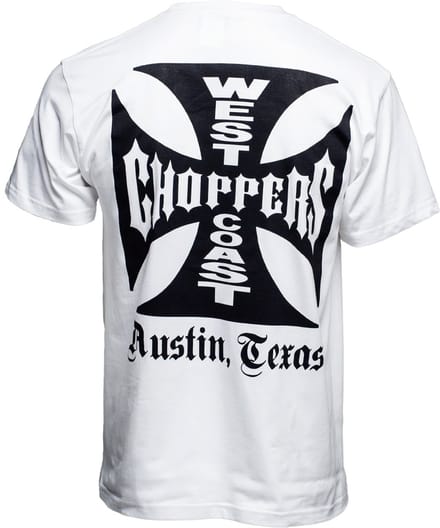 WCC West Coast Choppers Heren-T-shirt Og Classic Atx Tee WCCTS0005WT